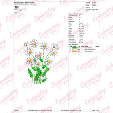 Whispers of the Daisy Embroidery Design