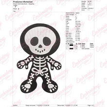 Halloween Ghost Skeleto Embroidery Design