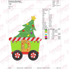 Christmas Train Delight Embroidery Design