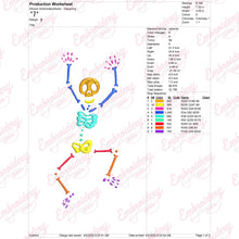 Funny Dancing Skeleton Embroidery Design