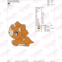 Dinosaur Machine Embroidery Design