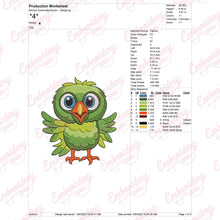 Cute Bird Machine Embroidery Design