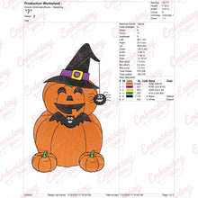 Halloween Happy Pumpkin Embroidery Design