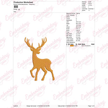 Deer Machine Embroidery Design