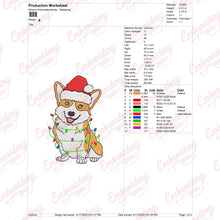 Christmas Corgi Delight Embroidery Design