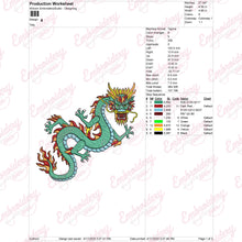Dragon Embroidery Design