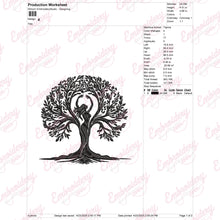 Oak Mother Earth Tree Embroidery Design