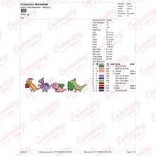 Merry Dinomas Celebration Embroidery Design