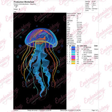 Jellyfish Machine Embroidery Design