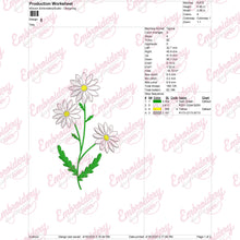 Marvelous Daisy Flower Embroidery Design