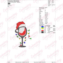 Cheers To Christmas Embroidery Design