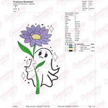 Flower For My Boo Halloween Embroidery Design