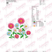 Beautiful Daisy Flower Embroidery Design