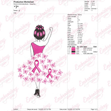Breast Cancer Queen Embroidery Design