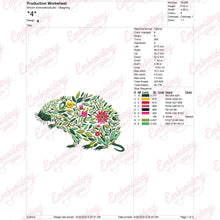 Beautiful Floral Gopher Embroidery Design