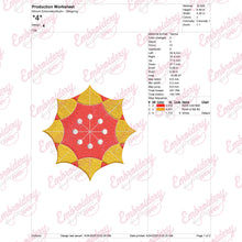 Flower Machine Embroidery Design