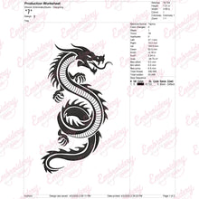 Dragon Machine Embroidery Design