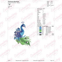 Beautiful Peacock Machine Embroidery Design