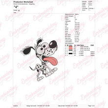 Funny Dalmatian Dog Embroidery Design