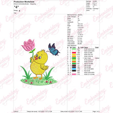 Baby Sweet Spring Chick Embroidered Design