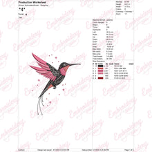 Flying Bird Embroidery Design