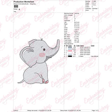 Elephant Embroidery Design