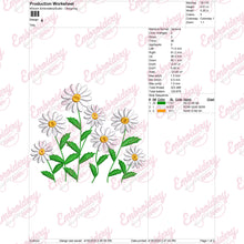 Daisy Flower Embroidery Design