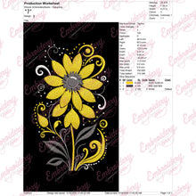 Colorful Flowers Embroidery Design