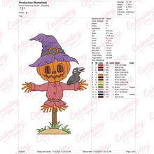 Halloween Scarecrow Embroidery Design