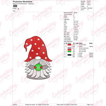 Christmas Gnome With Ornament Embroidery Design