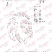Gorilla Head Embroidery Design