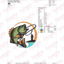 Beautiful Fishing Embroidery Design