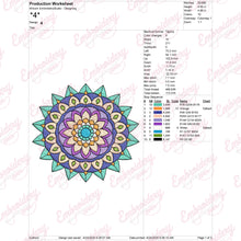 Beautiful Mandala Flower Embroidery Design