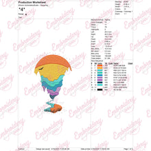 Outdoor Sunset Vintage Embroidery Design