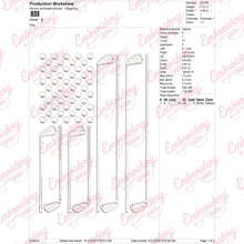 American Flag Golf Embroidery Design