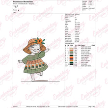Cute Little Girl Machine Embroidery Design