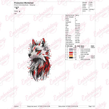 Cute Fox Face Embroidery Design