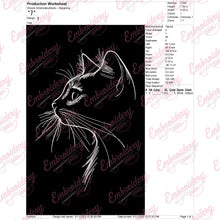 Cat Shadow Machine Embroidery Design