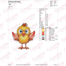 Baby Bird Embroidery Design