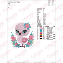 Baby Flamingo Embroidery Design For Kids