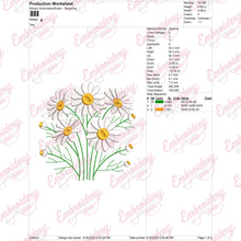 Daisy Flower Embroidery Design