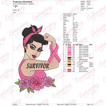 Breast Cancer Survivor Strong Embroidery Design
