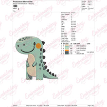 Dinosaur Embroidery Design