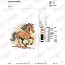Wild Horse Machine Embroidery Design