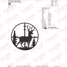 Deer Hunting Embroidery Design