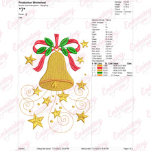 Christmas Jingle Bell Embroidery Design