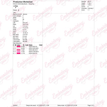 Pink Disco Heart Mama Embroidery Design