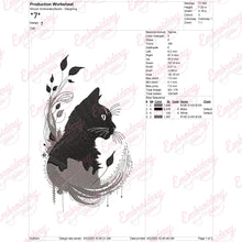 Cat Drawing Step By Step Embroidery Design