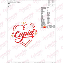 Cupid's Love Embroidery Design