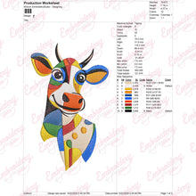 Cheerful Cattle Creation Embroidery Design